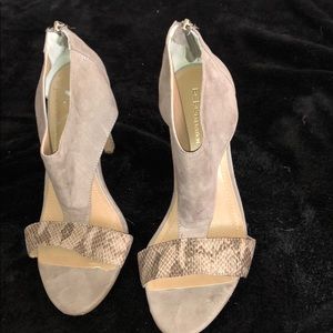 BCBGeneration snake printed heels
